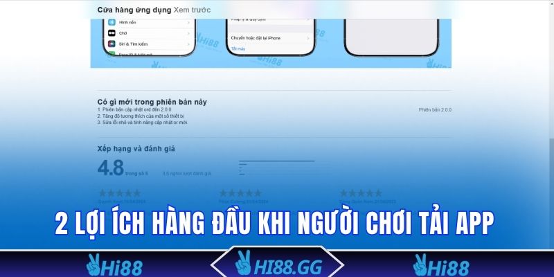 2 lợi ích hàng đầu khi người chơi tải app