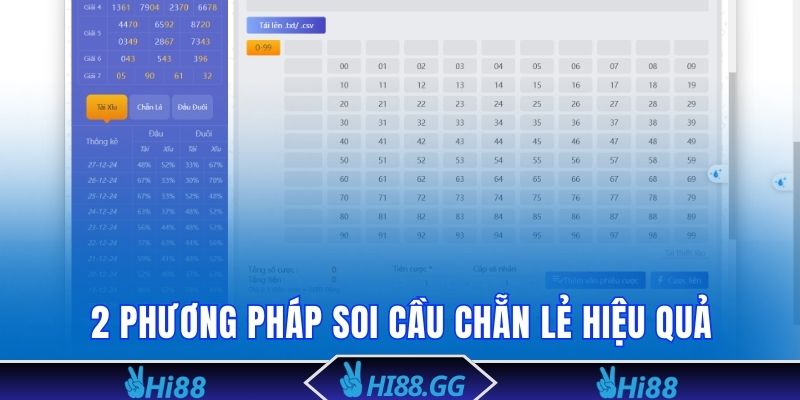 2 phương pháp soi cầu chẵn lẻ hiệu quả