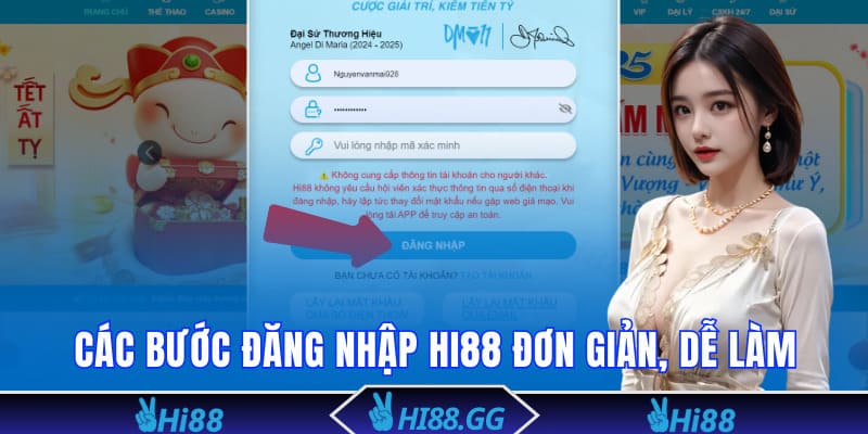 Các bước đăng nhập Hi88 đơn giản, dễ làm