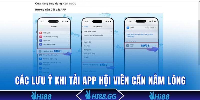 Các lưu ý khi tải app mà hội viên cần nằm lòng