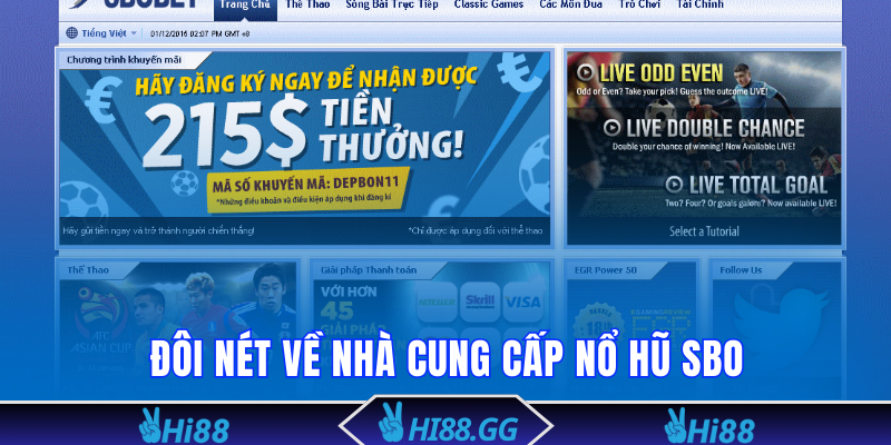 Đôi nét về nhà cung cấp Nổ Hũ SBO 