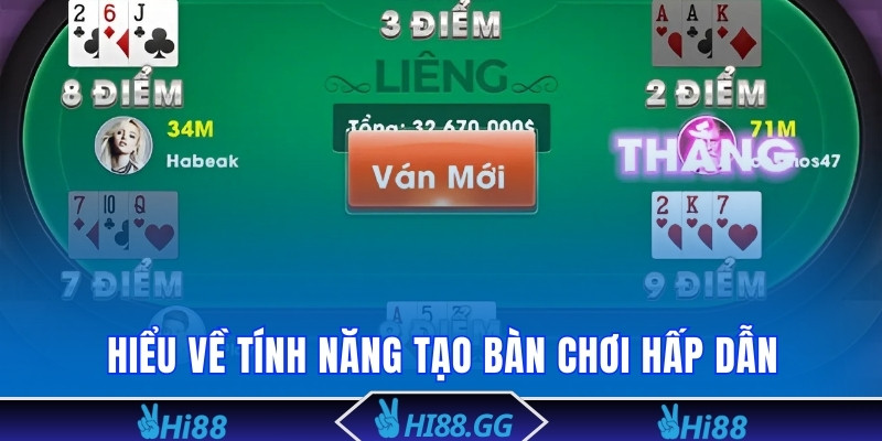 Hiểu về tính năng tạo bàn chơi hấp dẫn