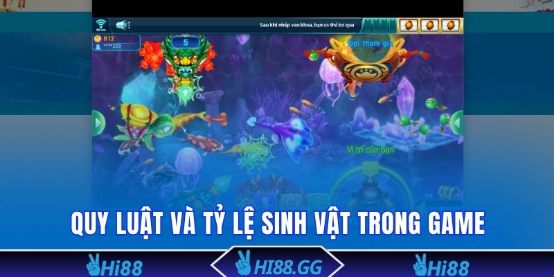 Luật chơi và tỷ lệ các loại sinh vật trong game