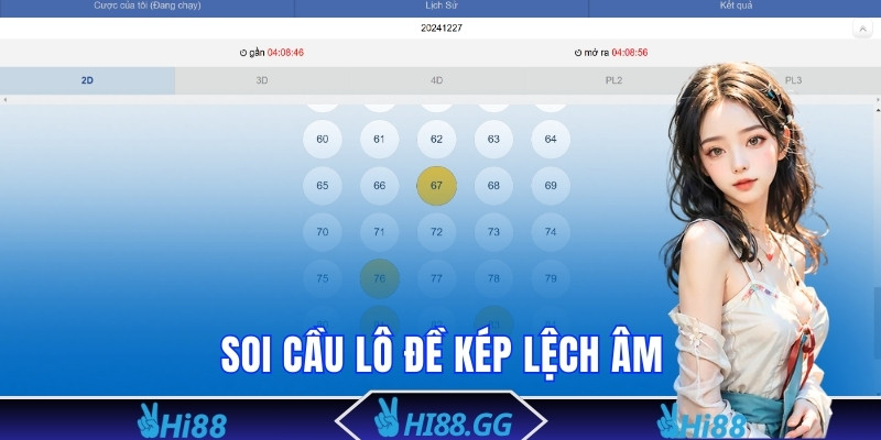 Soi cầu lô đề kép lệch âm