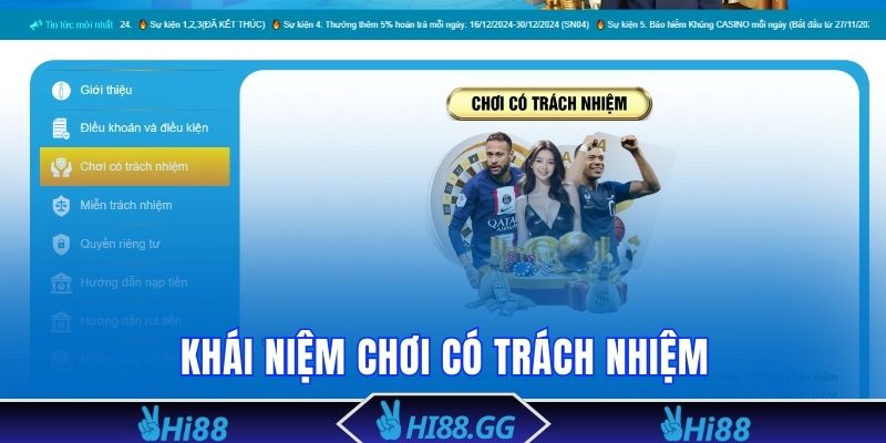 Tìm hiểu về khái niệm chơi có trách nhiệm tại nhà cái